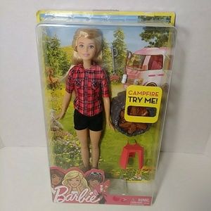 NEW Barbie Campfire Lights Up!